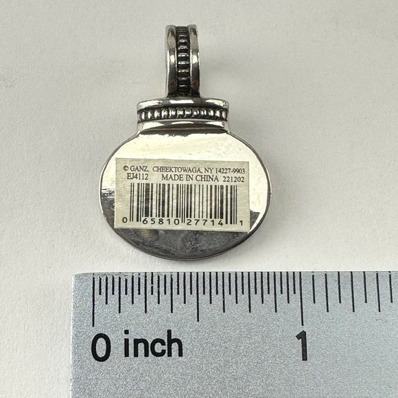 Ganz Silver Tone Charm Pendant Monogram Initial "O" - Picture 2 of 2